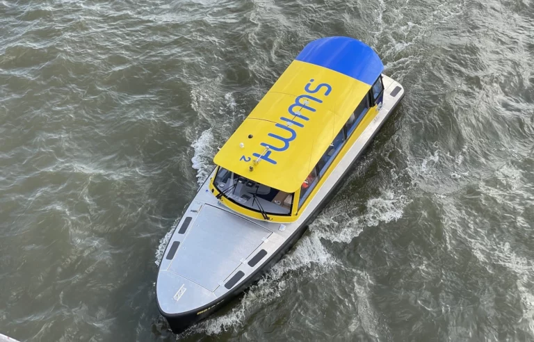 SWIM hydrogen watertaxi in Rotterdam